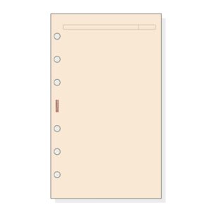 Finocam R443 Recambio para Agendas Open - Liso - Formato 400 - 91x5x152mm - Color Crema