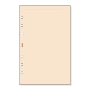 Finocam R543 Recambio para Agendas Open - Liso - Formato 500 - 117x5x181mm - Color Crema