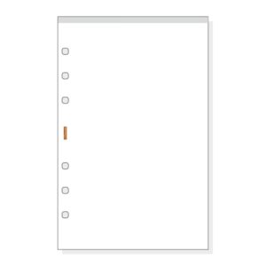 Finocam R567 Bloc de Notas para Agendas Open - Perforado - Formato 500 - 117x5x181mm - Liso - Color Blanco