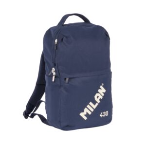 Milan 403 Since 1918 Mochila 15L - Compartimento para Portatiles hasta 14" - Cierre de Seguridad - 42x28x15cm - Color Azul