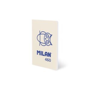 Milan 460 Since 1918 Libreta A5 Grapada - Hojas Blancas - 24 Hojas de 95g - Color Beige