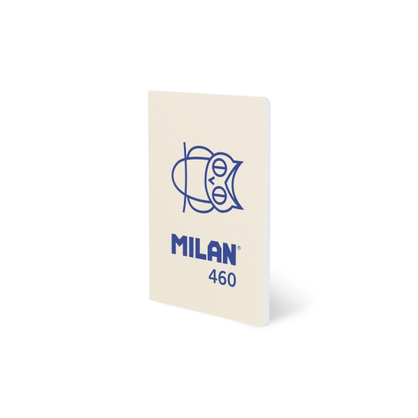 Milan 460 Since 1918 Libreta A5 Grapada - Hojas Blancas - 24 Hojas de 95g - Color Beige