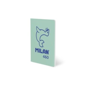 Milan 460 Since 1918 Libreta A5 Grapada - Papel a Lineas - 24 Hojas de 95g - Color Menta