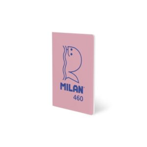 Milan 460 Since 1918 Libreta A5 Grapada - Papel a Lineas - 24 Hojas de 95g - Color Rosa