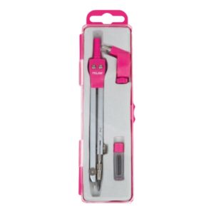 Milan Acid Compas Universal - Incluye Adaptador y Minas de Recambio - Color Rosa