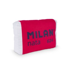 Milan Cojin con Forma de Goma Milan Nata 624 - Terciopelo Mate - 47.5x31.5x11.5cm - Color Rojo