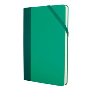 Milan Paperbook Colours Libreta Mediana - Papel Liso - 208 Hojas de 80g - Cierre Elastico - Color Verde
