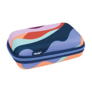 Milan The Fun Pack de 2 Estuches con Goma de Borrar - Semirigido - Sacapuntas - Lapiz - 3 Boligrafos - Regla - 6 Lapices de Colores Metalizados
- Multicolor