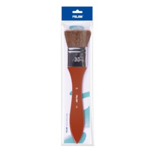 Milan 131 Paletina Escolar de 35mm - Mango de Madera Corto - Color Marron