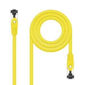 Nanocable Cable Red Latiguillo Cat.8.1 2Ghz LSZH SSTP AWG26 - Longitud 0.5m - Color Amarillo