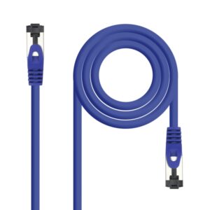 Nanocable Cable Red Latiguillo Cat.8.1 2Ghz LSZH SSTP AWG26 - Longitud 0.30m - Color Azul