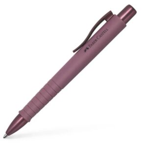 Faber-Castell Poly Ball Urban Limited Edition Boligrafo Retractil XB - Forma Triangular Ergonomica - Suave al Tacto - Color Burdeos