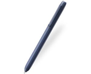 Faber-Castell Avori Boligrafo de Mecanismo Giratorio XB - 92% de Plastico Reciclado - Clip Metalico Solido - Color Azul Noche