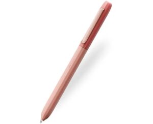 Faber-Castell Avori Boligrafo de Mecanismo Giratorio XB - 92% de Plastico Reciclado - Clip Metalico Solido - Color Naranja Fuego