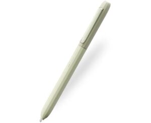 Faber-Castell Avori Boligrafo de Mecanismo Giratorio XB - 92% de Plastico Reciclado - Clip Metalico Solido - Color Verde