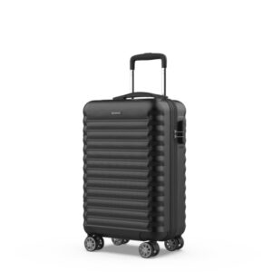 Numada Upfly Maleta de Cabina Rigida 20” - 4 Ruedas Dobles 360º - Cierre con Combinacion de 3 Digitos - Medidas 55x36x19cm - Color Negro