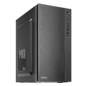 Tacens Anima AC5 Minitorre - Frontal con Malla Completa - Soporte MicroATX/Mini-ITX - Estetica Minimalista y Elegante - 2 Bahias - 291x188x345mm - Color Negro