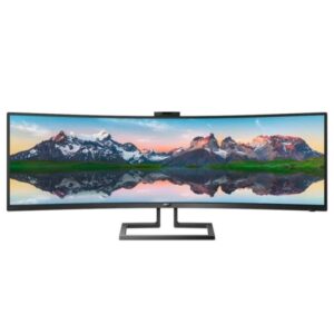 Philips P Line SuperWide 499P9H/00 Monitor 49" LED Curvo DWQHD 70Hz - Respuesta 5ms - Altavoces 10W - Ajustable en Altura, Giratorio e Inclinable - 32:9 - HDMI, DisplayPort, USB-C - VESA 100x100mm