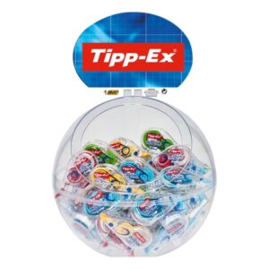 Tipp-Ex Mini Pocket Mouse Fashion Expositor con 40 Cintas Correctoras 5mm x 6m - Resistente - Escritura Instantanea