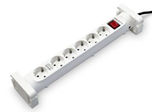 Salicru Regleta SPS SAFE 6S Protectores Electricos Activos de Ultima Generacion - 6 Tomas Schuko - Color Blanco