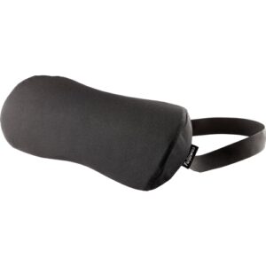 Fellowes Comfort Breyta Cojin Lumbar - Espuma con Contenido Reciclado - Correa Ajustable - Funda de Tejido de Poliester 100% Reciclado - Certificado por FIRA - Color Negro