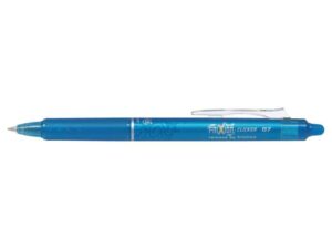 Pilot Frixion Clicker Boligrafo de Gel Borrable Retractil - Punta de Bola 0.7mm - Trazo 0.4mm - Grip Ergonomico - Color Azul Claro