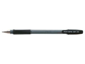 Pilot BPS-GP Boligrafo Recargable con Punta Extra Ancha de 1.60mm - Trazo de 0.33mm - Grip de Agarre - Color Negro