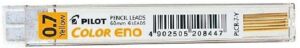 Pilot Pack de 6 Minas para Portaminas Color Eno H-197 0.7mm - Minas Color Amarillo