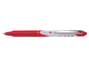 Pilot Boligrafo de Tinta Liquida V Ball RT 07 - Retractil - Punta de Bola Conica 0.5mm - Trazo 0.25mm - Grip de Goma - Color Rojo