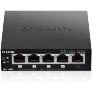D-Link Switch 5 Puertos Fast Ethernet 1 Puerto Habilitado para PoE