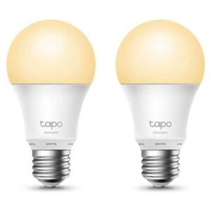TP-Link Pack de 2 Bombillas Smart Wi-Fi Regulables - Calendario - Control de Voz - Control Remoto - Modo Ausente - 806 lm
