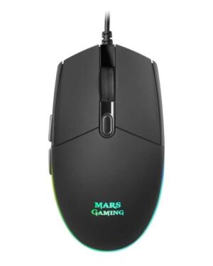 Mars Gaming MMG Raton Gaming USB 3200dpi - 6 Botones - Iluminacion LED RGB - Uso Diestro - Cable de 1.60m
