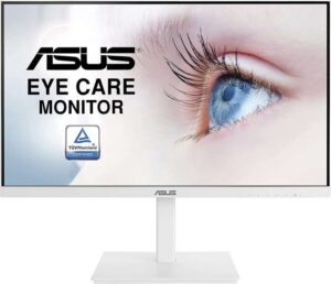 Asus Monitor 27" LED IPS FullHD 1080p 75Hz FreeSync - Respuesta 5ms - Altavoces Incorporados - Ajustable en Altura, Giratorio e Inclinable - Angulo de Vision 178° - 16:9 - USB-A, HDMI, VGA, DisplayPort - VESA 100x100mm