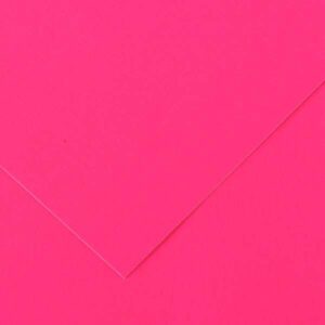 Canson Guarro Pack de 25 Cartulinas Iris de 185g - 50x65cm - Color Fucsia Fluo
