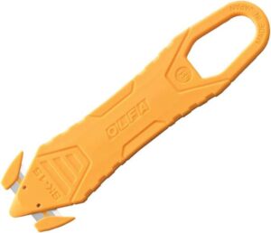 Olfa Pack de 10 Cutters Pequeños Desechables con Hojas Ocultas - Acero Inoxidable - Certificacion NSF - Maxima Seguridad - Uso Ambidiestro