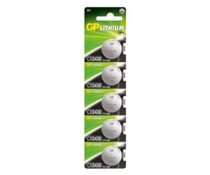 GP Lithium Pack de 5 Pilas Litio de Boton CR2430 3V