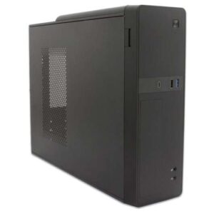 CoolBox T310 Slim Caja Torre Micro ATX, Mini ITX - Tamaño HDD 2.5", 3.5" - USB-2.0, USB 3.0, USB-C - Fuente de Alimentacion 500W - Color Negro