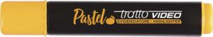 Tratto Video Pastel Marcador Fluorescente - Punta Biselada - Tinta al Agua - Secado Rapido - Color Naranja Mandarina