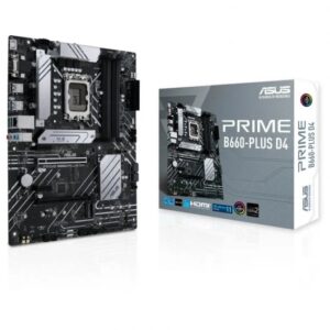 Asus Prime B660-PLUS D4 Placa Base Intel 1700 4x DDR4 - HDMI, M.2, PCIe4.0, 4x Sata III, USB 3.2, ATX