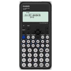 Casio Iberia Classwiz FX-82SP Calculadora Cientifica Pantalla LCD 12 Digitos - Mas de 300 Funciones - Simplificacion Fracciones, Calculos Fraccionarios, Division Entera etc... - Tapa Protectora - Color Negro
