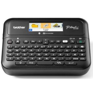 Brother P-Touch D610BT Rotuladora Electronica - Pantalla LCD a Color - Ancho Max. de Cinta 24mm - Bluetooth, USB - Color Negro