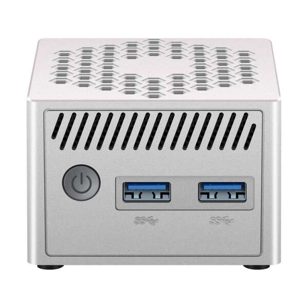 Leotec MiniPc N100 Mini Ordenador Intel Alder Lake N100 a 3.8Ghz - 8GB - 128GB SSD - RJ-45, USB-3.0, HDMI, VGA, DisplayPort - Color Plata