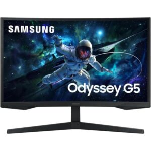 Samsung Odyssey G5 Monitor 27" LED VA Curvo QHD 165Hz FreeSync - Respuesta 1ms - Angulo de Vision 178º - HDMI, DisplayPort - VESA 75x75mm