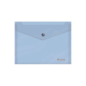 Dohe Sobre Portadocumentos A5 - Cierre de Broche - Polipropileno Translucido 150 Micras - Color Azul