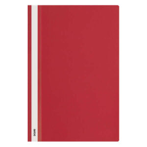 Dohe Dosier con Fastener de Polipropileno - Tamaño Folio - Cubierta Transparente y Trasera Opaca - Ideal para Organizar Documentos