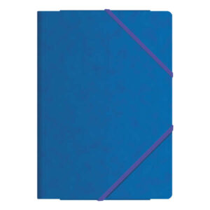 Dohe Carpetas de Gomas con Tres Solapas - Tamaño Folio - Fabricadas en Cartulina de Primera Calidad - Plastificadas - Cierre de Gomas Planas