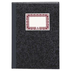 Dohe Cuaderno Cartone Modelo Cuadricula de 100 Hojas - Folio Natural - Tapa en Tres Piezas con Lomera de Tela - Interior en Papel Offset de 70g/m2 - Cosidos a Hilo Vegetal - Lomo Gris Oscuro