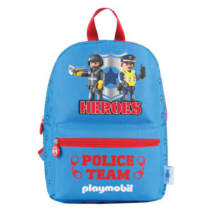 Dohe Playmobil Heroes Mochila Infantil - Tirantes Anchos Reforzados - Amplio Compartimento Principal con Cremallera - Bolsillo Interior y Delantero con Cremallera - Acolchada y Reforzada