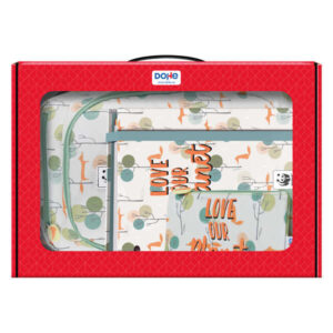 Dohe Pack Mochila, Carpeta y Portatodo WWF - Maletin Regalo 365x515x105mm - Carpeta A4 Recambio, Mochila 3 Compartimentos Grande - Portatodo Triple