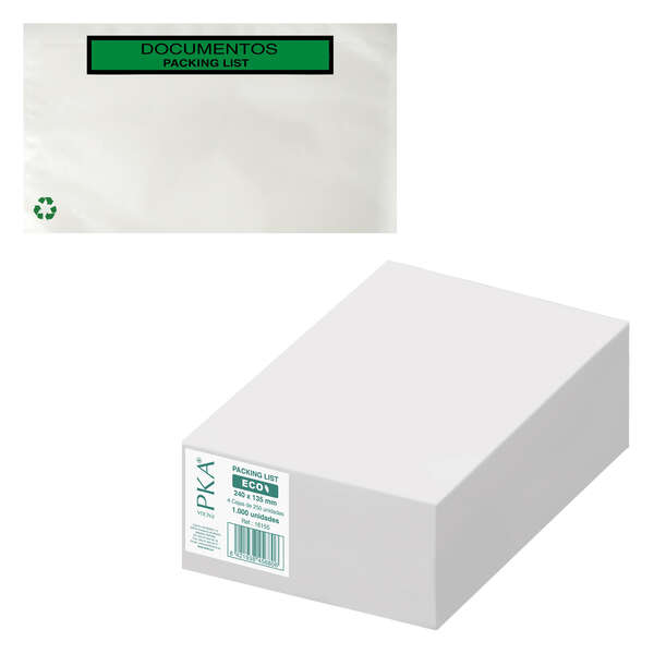 Dohe ECO Caja de 1000 Sobres Autoadhesivos para Envio de Documentos 240x135mm - Packing List Especial Envios